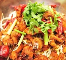 Spicy Potatoes and Chicken in Dry Pot