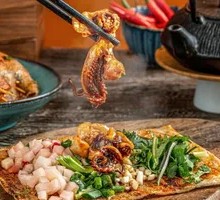 Sichuan-style Tiao Pi with Tofu and Squid