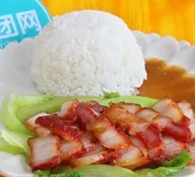 Char Siu with Pig Intestine