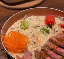 Mushroom Beef Risotto
