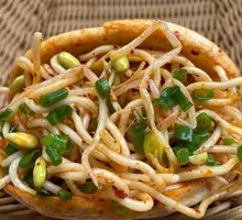 Cold Noodles in Flatbread