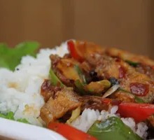 Spicy Potato Fried Rice Bowl