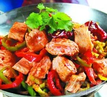 Dry Pot Pork Intestines and Spare Ribs