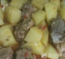 Stewed Pork Ribs with Potatoes Rice Bowl