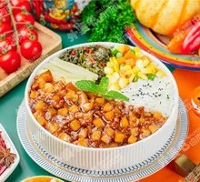 Spicy Meat Sauce Potato Rice Bowl