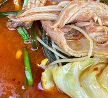 Pickled Chili Squid Rice Noodles