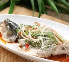 Scallion Steamed Sea Bass