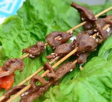 Stewed Liver Skewers
