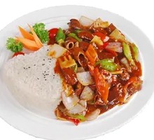 Braised Intestine Rice Bowl