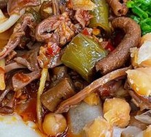 Pickled Chili Chicken Offal Noodles