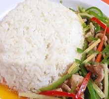 Green Pepper Shredded Pork Rice Bowl
