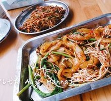 Grilled Wide Noodles