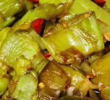 Braised Green Pepper with Tiger Stripes