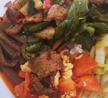 Green Pepper Stir-Fried Pork Rice