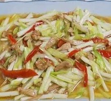 Shredded Pork with Leek Greens