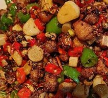 Spicy Green Pepper Chicken