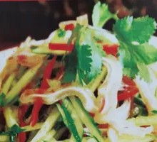 Pork Ear with Cucumber Salad