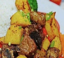 Stewed Pork Rib and Potato Rice Bowl