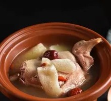 Bamboo Mushroom and Young Pigeon Soup