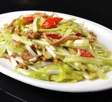 Shredded Pork with Leek Greens