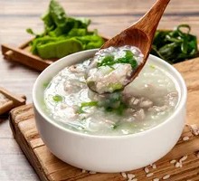 Vegetable and Lean Pork Porridge