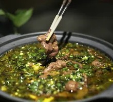 Burned Pepper Tofu Flower with Beef Tenderloin