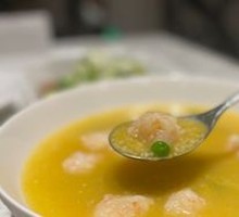 Creamy Millet Stew with Fresh Shrimp