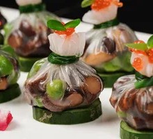 Mushroom Pomegranate Dumplings