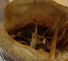 Spicy Beef and Ox Tongue in Flatbread