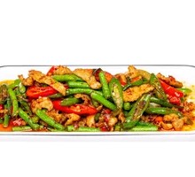 Spicy Pork Neck Stir-fry with Golden Herb