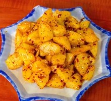 Crispy Potato Dumplings with Rice Noodles
