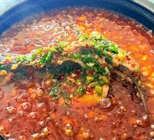 Pickled Green Beans Braised Sea Bass