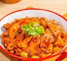 Chicken Xinjiang Fried Rice Noodles