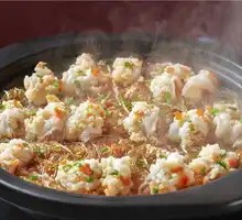 Stewed Fresh Shrimp in Clay Pot