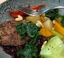 Burger Meat Sunny Side Up Bowl