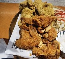 Crispy Chicken with Scallion Strips