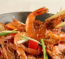 Dry Pot Prawns