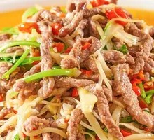 Sichuan Cilantro Beef Strips
