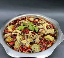 Black Tofu Flower with Whole Bullfrog