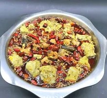 Black Tofu Flower Chicken