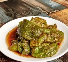 Braised Green Pepper with Tiger Stripes