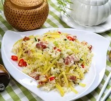 Potato and Pork Fried Rice
