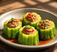 Hakka Bitter Melon Stuffed with Meat
