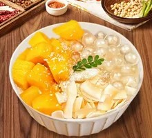 Mango Coconut Ice Tofu Pudding