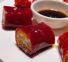 Golden Shrimp Red Rice Noodle Roll