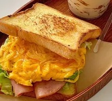 Crab Stick Egg Sandwich