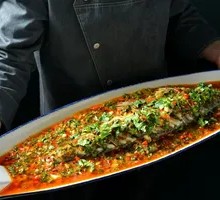 Pickled Green Beans with Hojicha and Fish