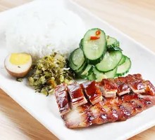 Roast Duck and Barbecue Pork Rice