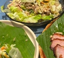 Pork Neck Meat with Lemon Noodles