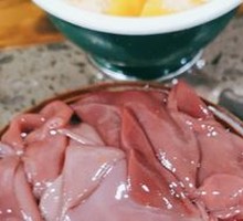 Sliced Pork Kidney with Big Knife